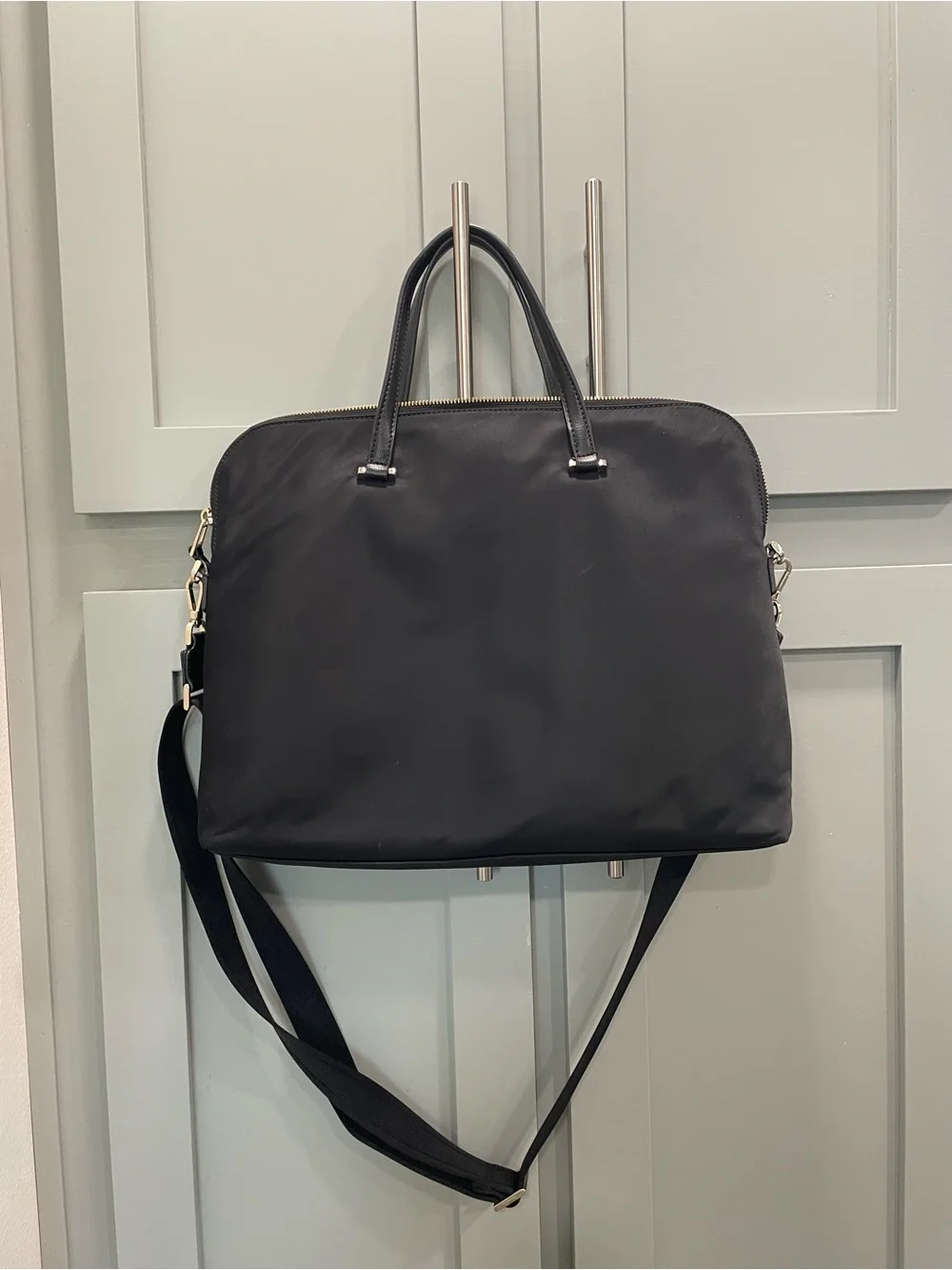 kate spade Black Nylon Laptop Briefcase with Adjustable Strap